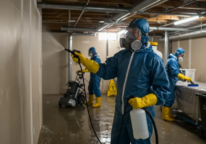 Basement Sanitization and Antimicrobial Treatment process in Twin Lakes, NM