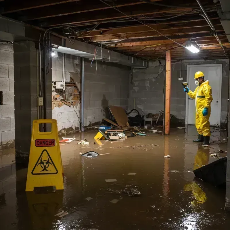 Flooded Basement Electrical Hazard in Twin Lakes, NM Property